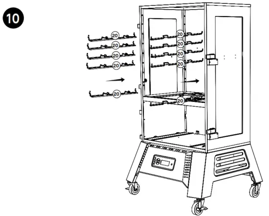 MASTERBUILT MB20061321 Digital Charcoal Smoker - fig 11