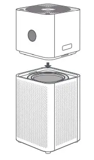 MI Air Purifier 3C Installing the filter