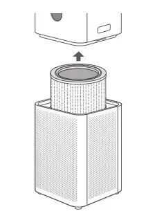 MI Air Purifier 3C Removing the filter