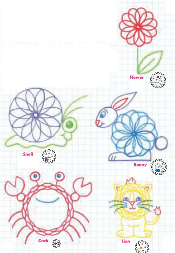 Kahootz 01023 Spirograph-Junior-Craft-Kit-fig-8