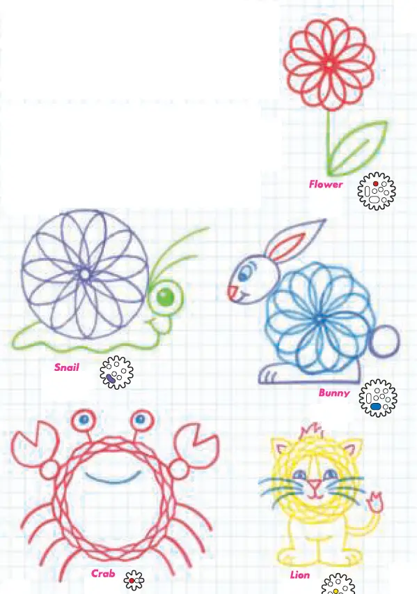 Kahootz 01023 Spirograph-Junior-Craft-Kit-fig-8
