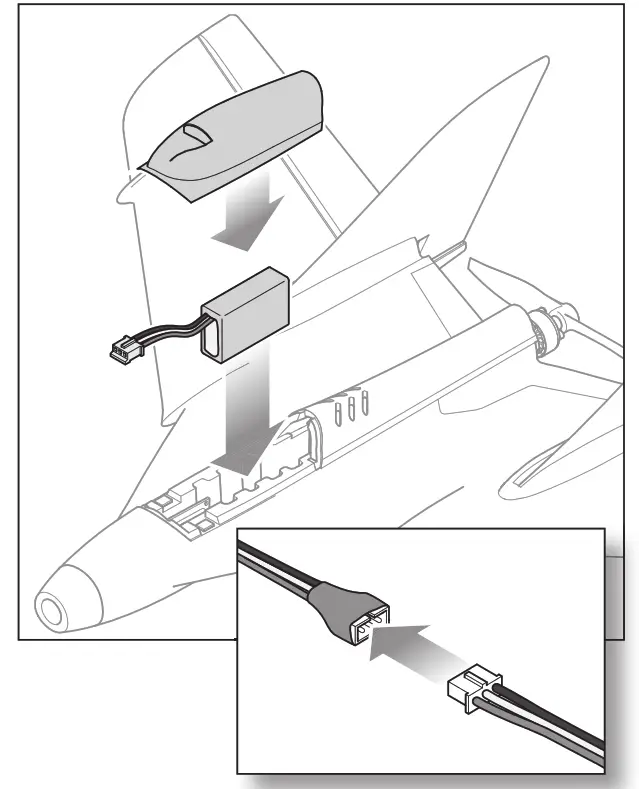 BLADE BLH03250 UMX F 27 FPV BNF Basic Wing Flying Drone- Fig3