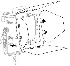 Fiilex Matrix II Tunable White - Matrix Barndoor