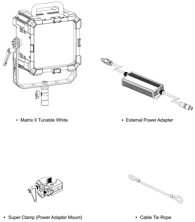 Fiilex Matrix II Tunable White - What's In The Box