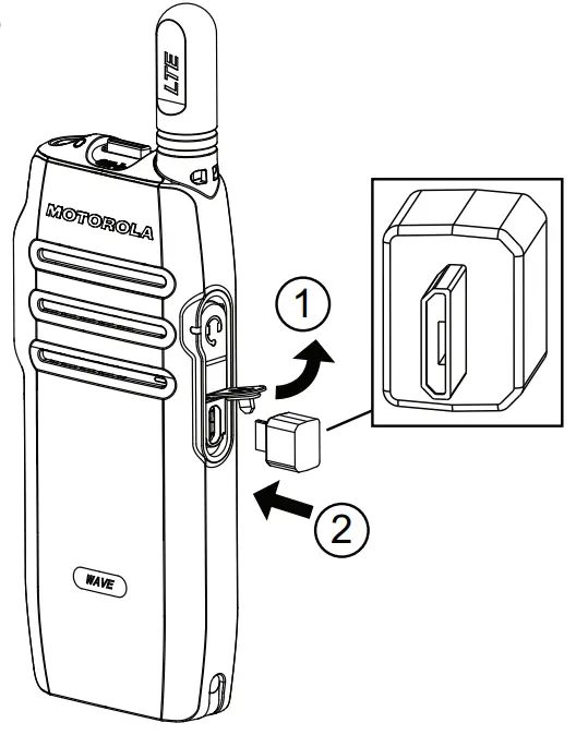 MOTOROLA SOLUTIONS TLK 100j Portable Two Way Radio 7