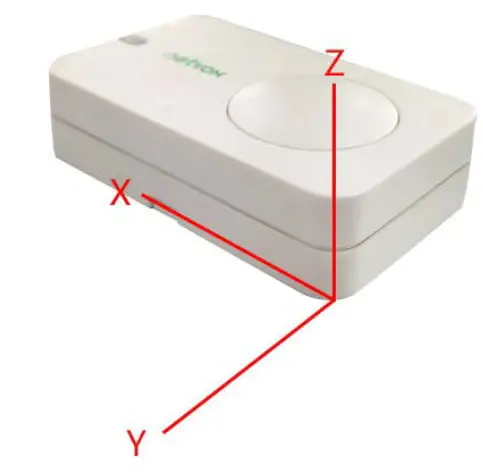 netvox R311FA1 Wireless 3 Axis Accelerometer Sensor -Axis direction