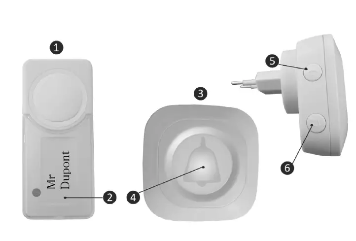 Eurotops KINETIC WIRELESS DOORBELL FIG 1