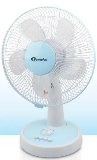 PowerPac PPTF303 12-Inch Desk Fan-fig1