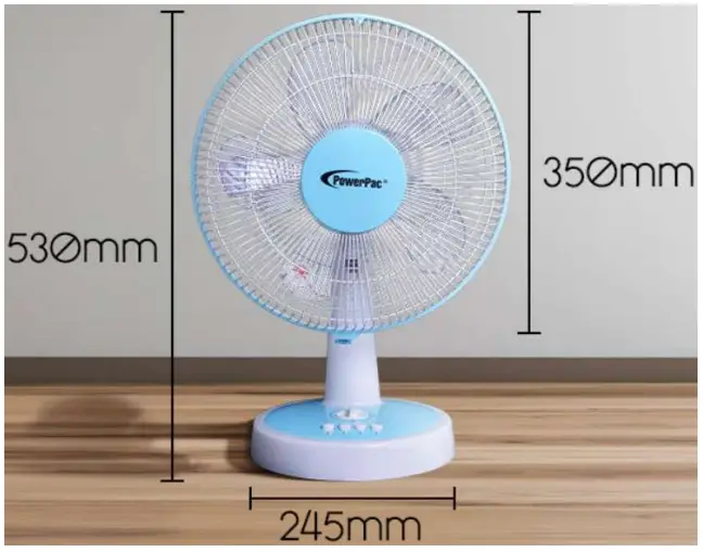 PowerPac PPTF303 12-Inch Desk Fan-fig9