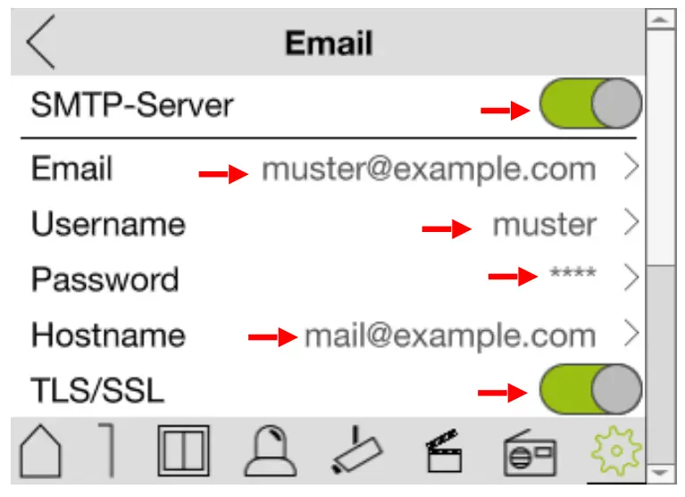 frogblue E Mail Accounts in Display -