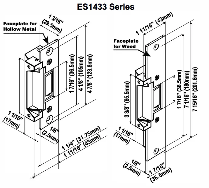 CAL ROYAL ES1433 Grade 1 Universal Electric Strike - fig 1
