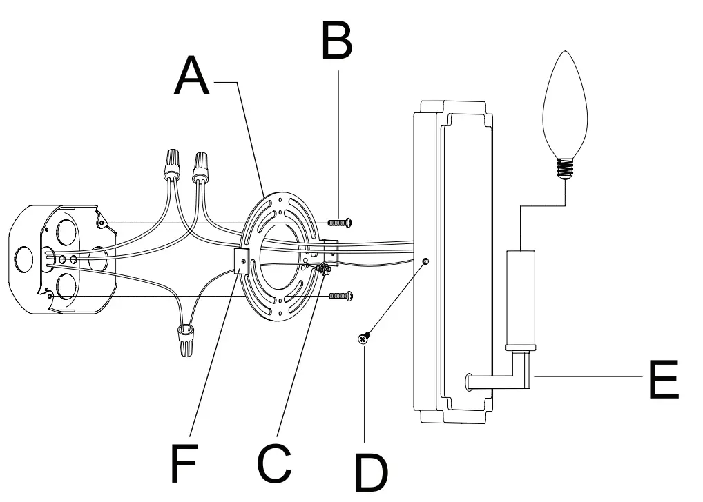 Hunter 19578 Zoanne 1 Light Wall Sconce-1