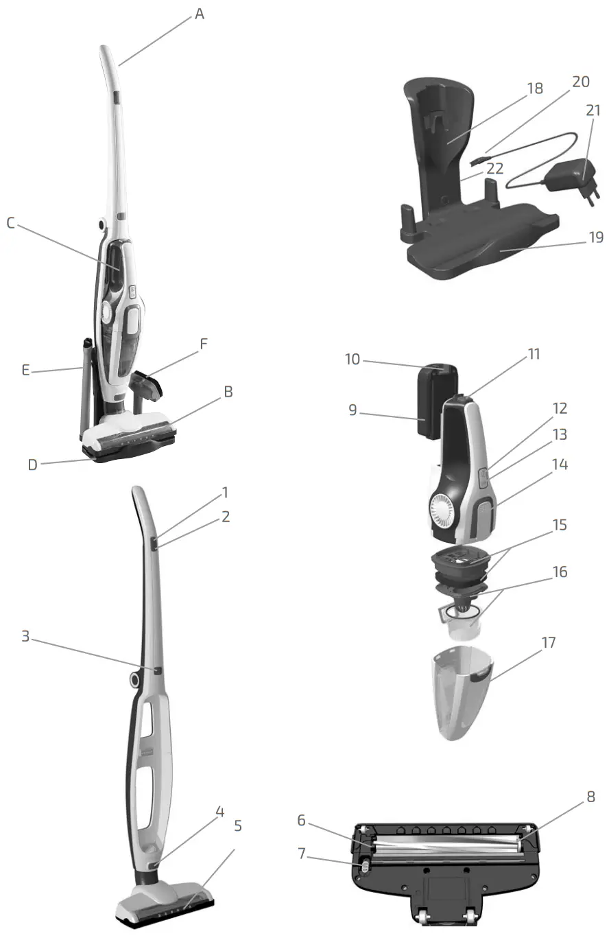 LEIFHEIT 11925 Regulus PowerVac 2 In 1 Cordless Vacuum Cleaner - fig