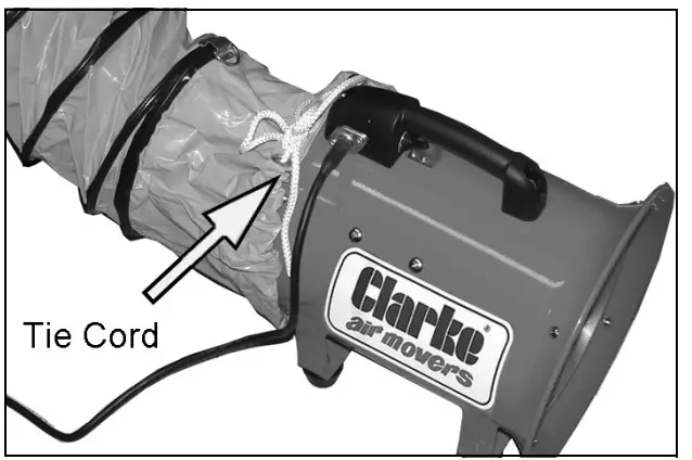 Clarke CAM200B 8 Inch Portable Ventilator Air Mover - Figure 2