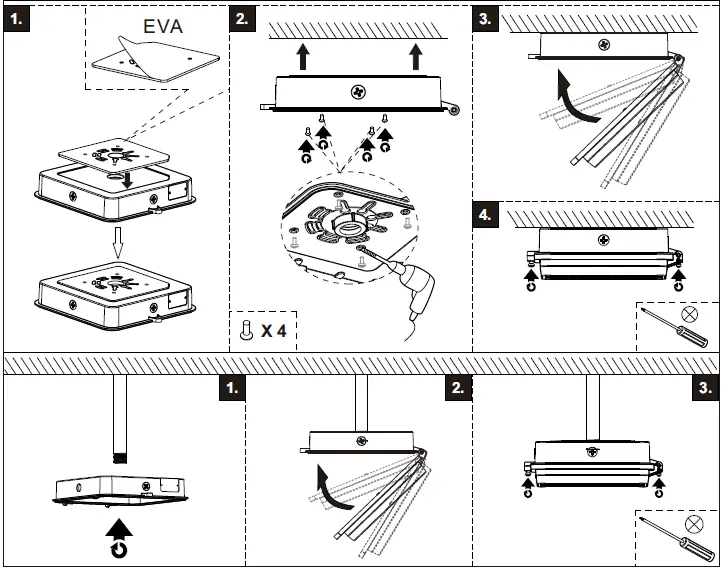 EYE LIGHTING ST14 HiPark Parking LED Garage Light