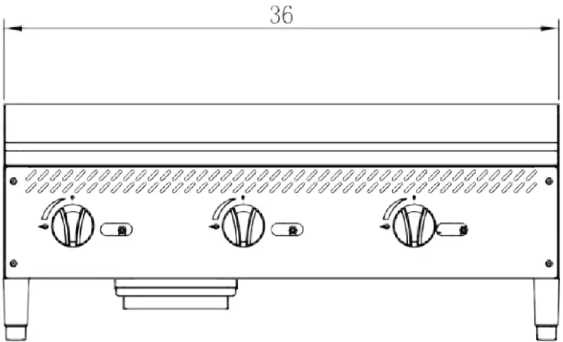 Migali C-G48 48 Inch Gas Griddles 02