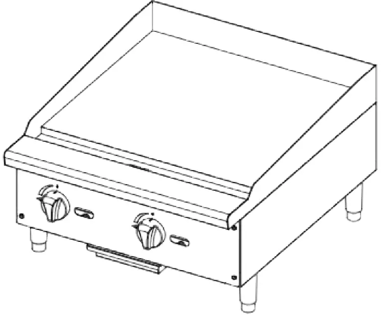 Migali C-G48 48 Inch Gas Griddles 07