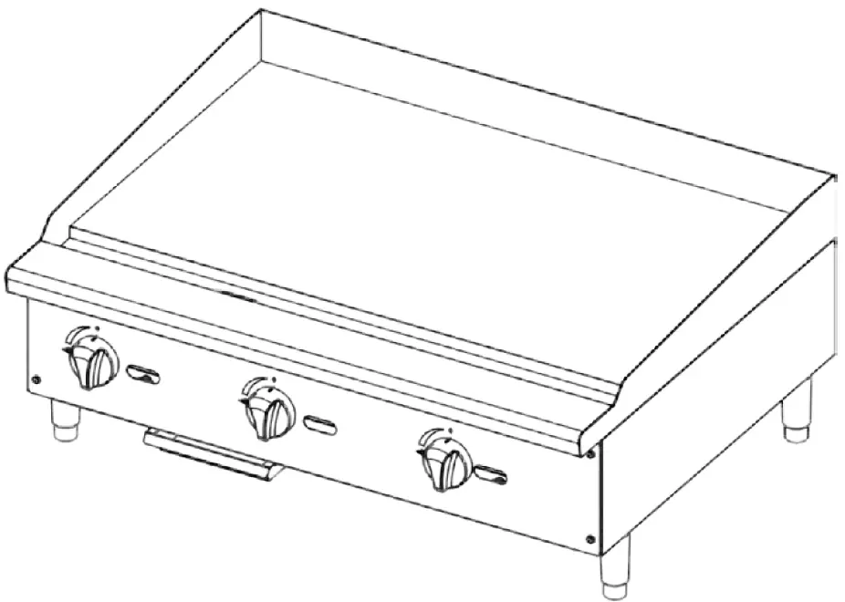 Migali C-G48 48 Inch Gas Griddles 07
