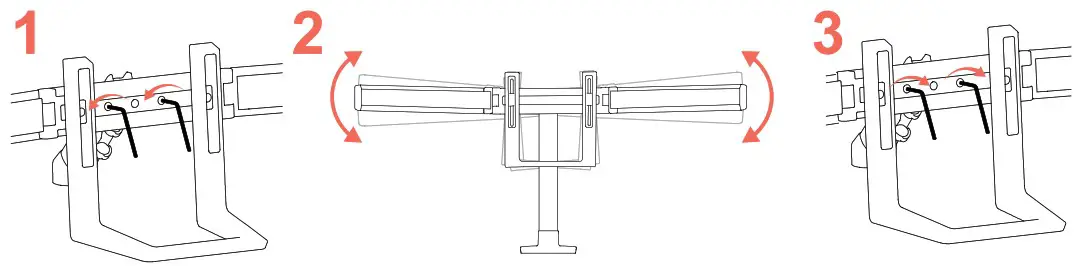 ergotron HX Desk Dual Monitor Arm With Top Mount Low Profi le C clamp - overview 10