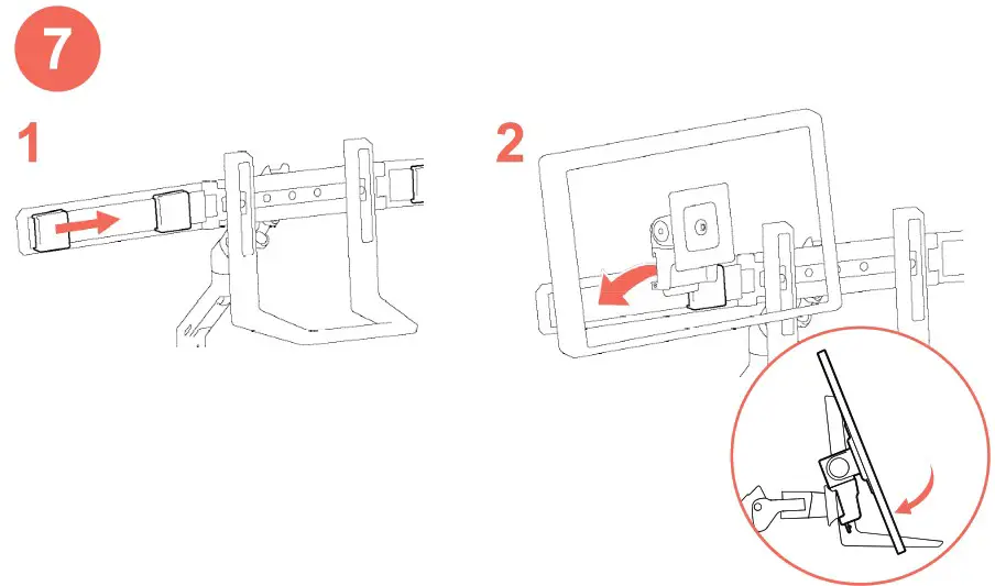 ergotron HX Desk Dual Monitor Arm With Top Mount Low Profi le C clamp - overview 13