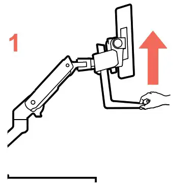 ergotron HX Desk Dual Monitor Arm With Top Mount Low Profi le C clamp - overview 22