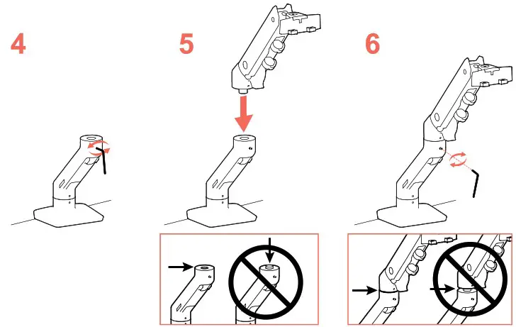 ergotron HX Desk Dual Monitor Arm With Top Mount Low Profi le C clamp - overview 5