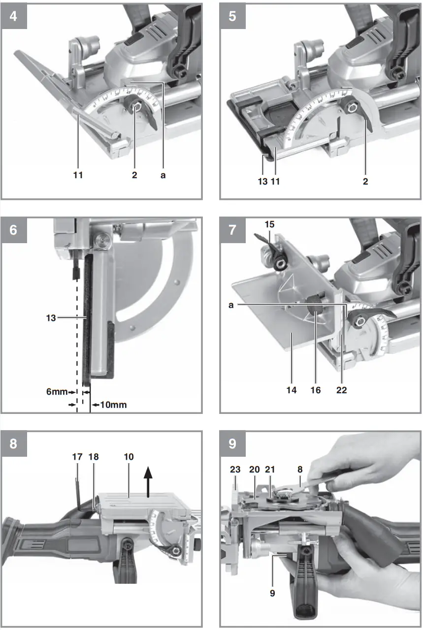 Einhell TE CI 18 Li Cordless Biscuit Jointer - fig 6