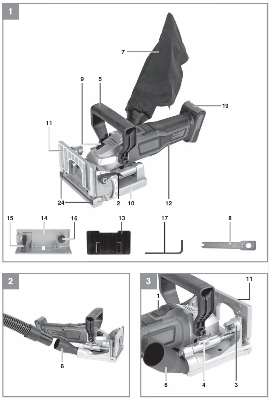Einhell TE CI 18 Li Cordless Biscuit Jointer - fig 7