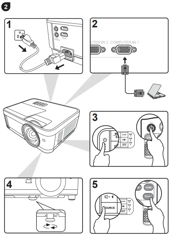 ViewSonic PS600W DLP Projector - Figure 2
