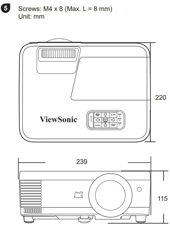 ViewSonic PS600W DLP Projector - Figure 5