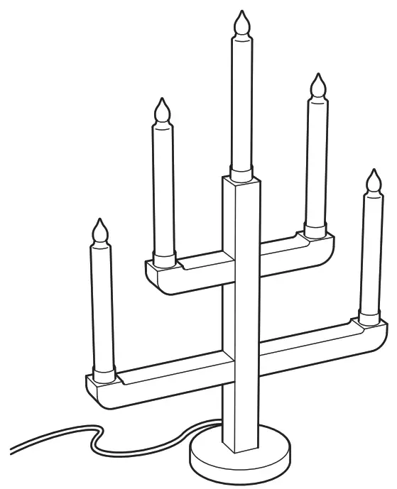 IKEA STRÅLA LED 5-Arm Candelabra
