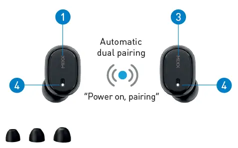 MIXX Streambuds Micro M1 Wireless Earbuds-5