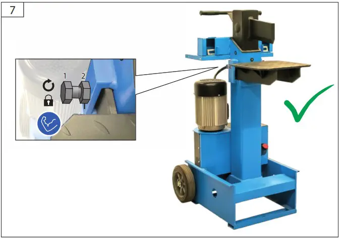 Gude GHS 500 7 TED Log Splitter - Assembly 4