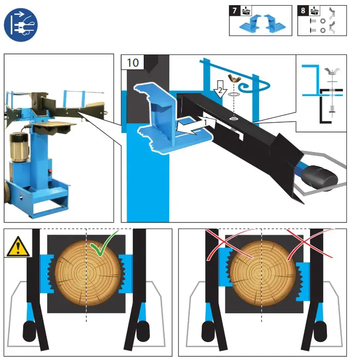Gude GHS 500 7 TED Log Splitter - Assembly 7