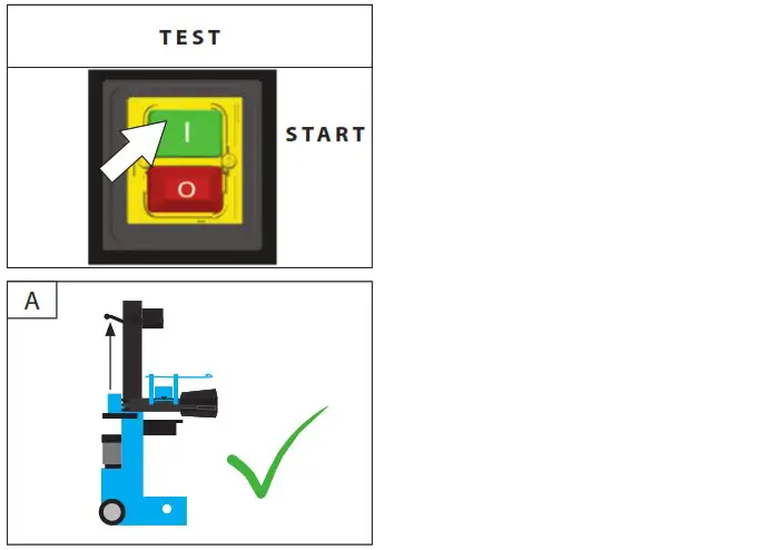 Gude GHS 500 7 TED Log Splitter - Operation 3