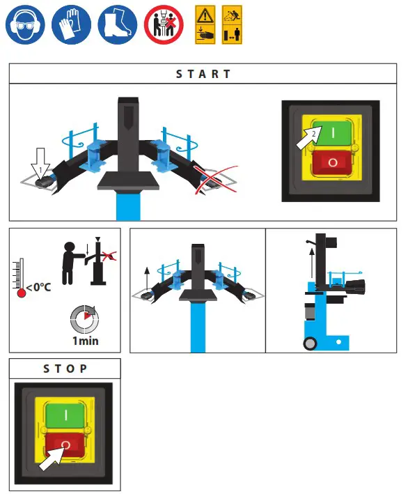 Gude GHS 500 7 TED Log Splitter - Operation 5