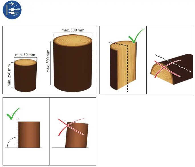Gude GHS 500 7 TED Log Splitter - Operation