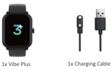 3Plus 1x Vibe Plus Smart Watch - Figure 1