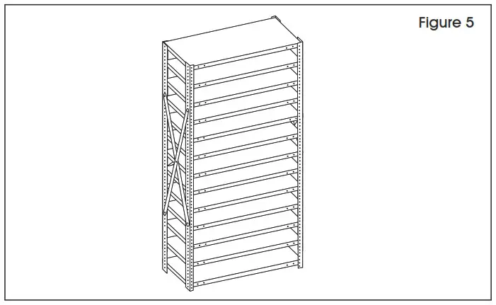 ULINE Shelf Bin Organizer 75″ Tall - Assemble 5