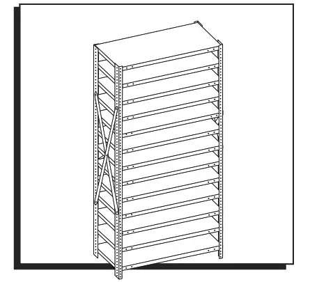 ULINE Shelf Bin Organizer 75″ Tall - Cover