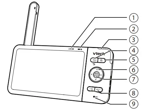 vtech RM5754HD 5-inch Smart Wi-Fi 1080p Video Monitor - Overview fig 4