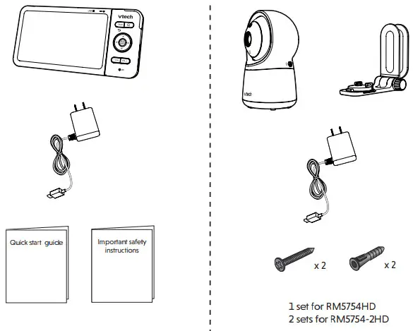 vtech RM5754HD 5-inch Smart Wi-Fi 1080p Video Monitor - fig 2