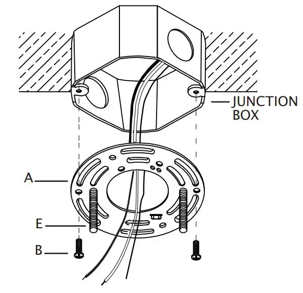 elk HOME 14514-1 Harmelin 7 Inch Wide 1-Light Mini Pendant Instruction Manual - Carefully pull house wires out of junction box