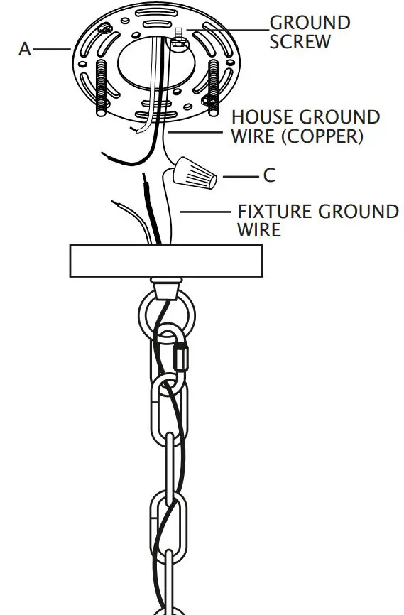 elk HOME 14514-1 Harmelin 7 Inch Wide 1-Light Mini Pendant Instruction Manual - Strip 3 4” of insulation