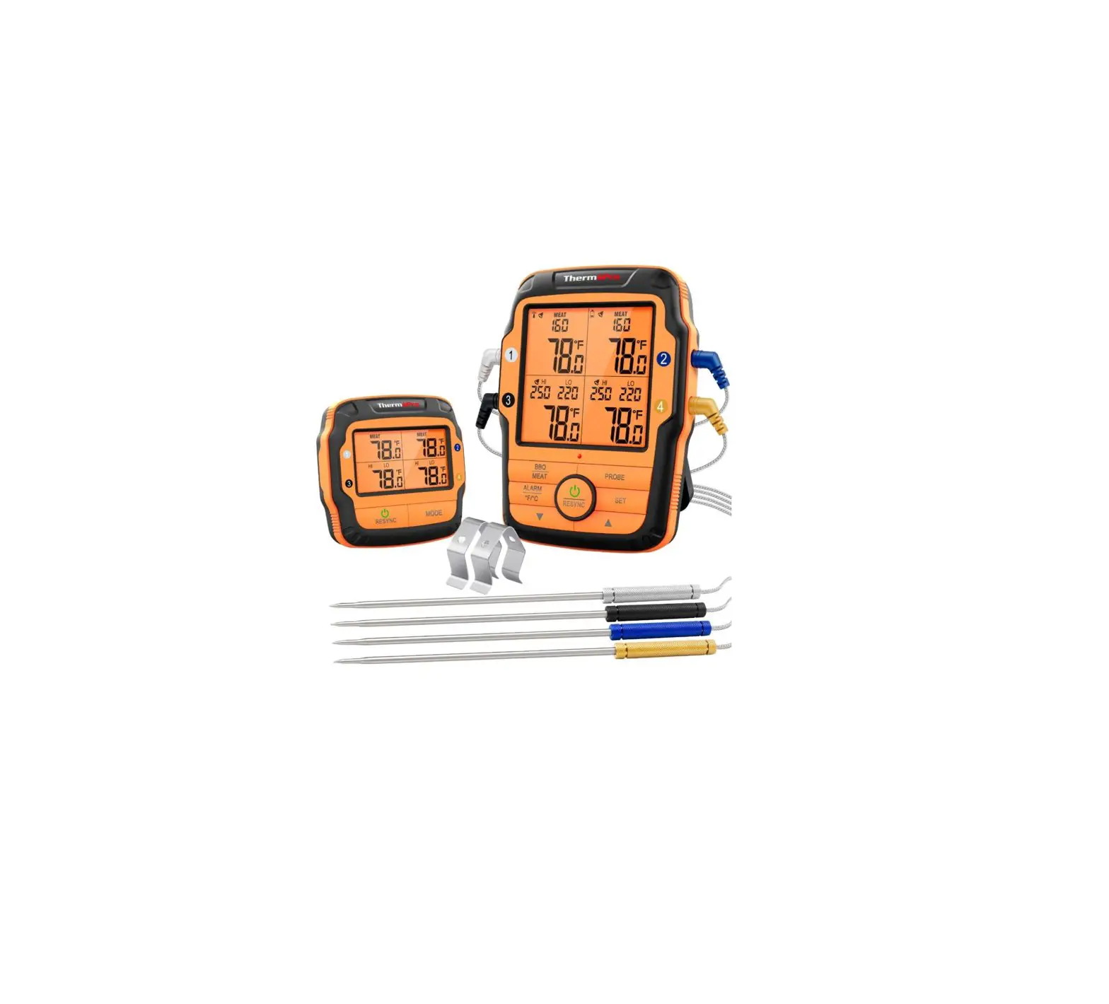 Thermopro Tp-27b Remote Food Thermometer With Four Probes User Manual Thermopro Tp-27b Remote Food Thermometer With Four Probes User Manual