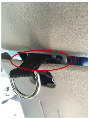 Raingler NETS GRIPS 1999-2004 Nissan Xterra Full Ceiling Net Installation Guide - Carefully portion the C100XL mount and the 10mm