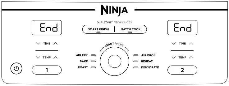 NINJA DZ400 Series XL 2 Basket Air Fryer - Figure 10