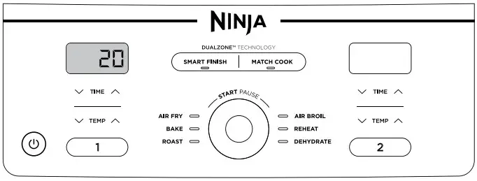 NINJA DZ400 Series XL 2 Basket Air Fryer - Figure 12