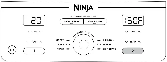 NINJA DZ400 Series XL 2 Basket Air Fryer - Figure 13