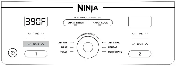 NINJA DZ400 Series XL 2 Basket Air Fryer - Figure 17